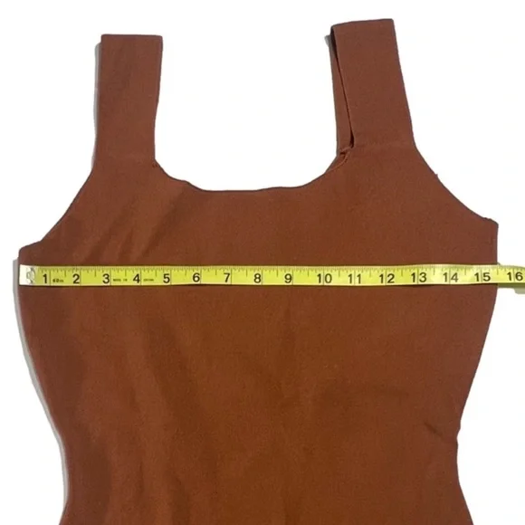 NWT Lucca Chic Brown Midi Dress with Side Slit Knit NEW - Picture 8 of 9